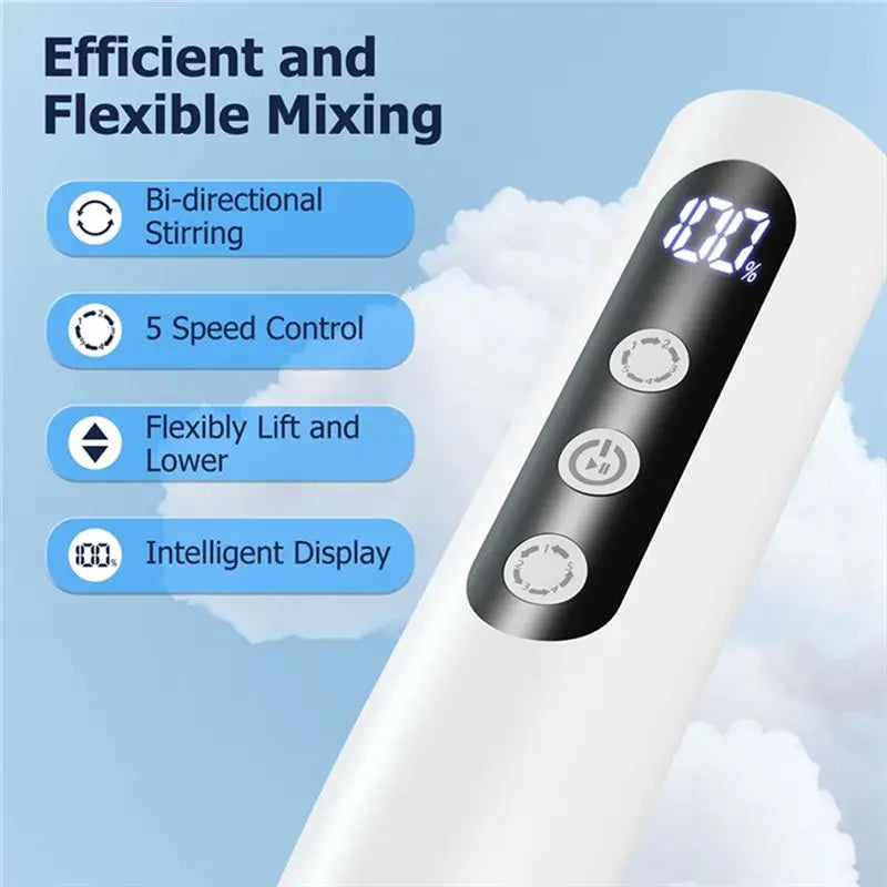 Portable Epoxy Resin Mixer 5-Speed Rechargeable DIY Art Kit