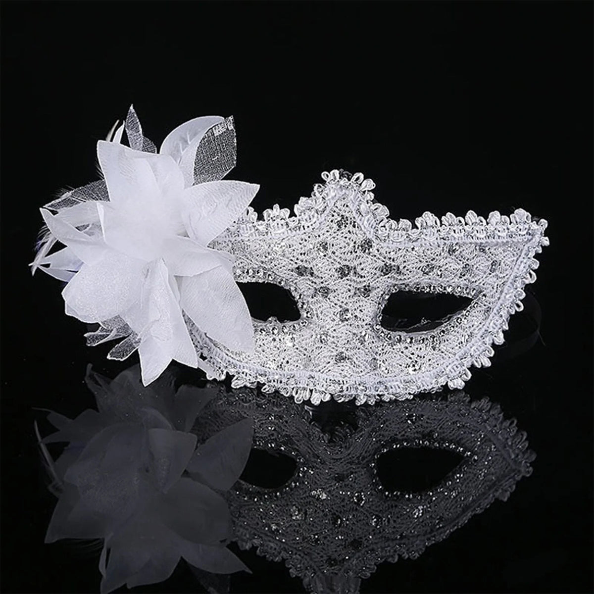 Rhinestone Masquerade Mask – Shiny Party & Photo Prop