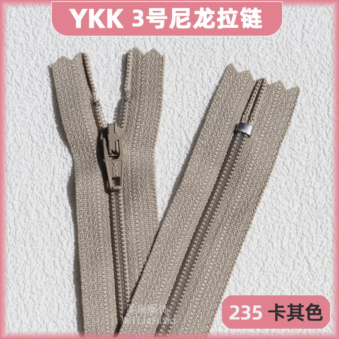 YKK3 Nylon Invisible Zippers 18cm – 30/50/100 Pack