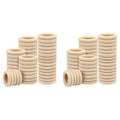 200PCS Natural Wood Rings 55mm – DIY Crafts & Jewelry Making
