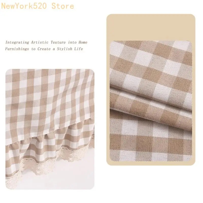 Checkered Ruffled Round Tablecloth – Dining, Cafe & Home Decor
