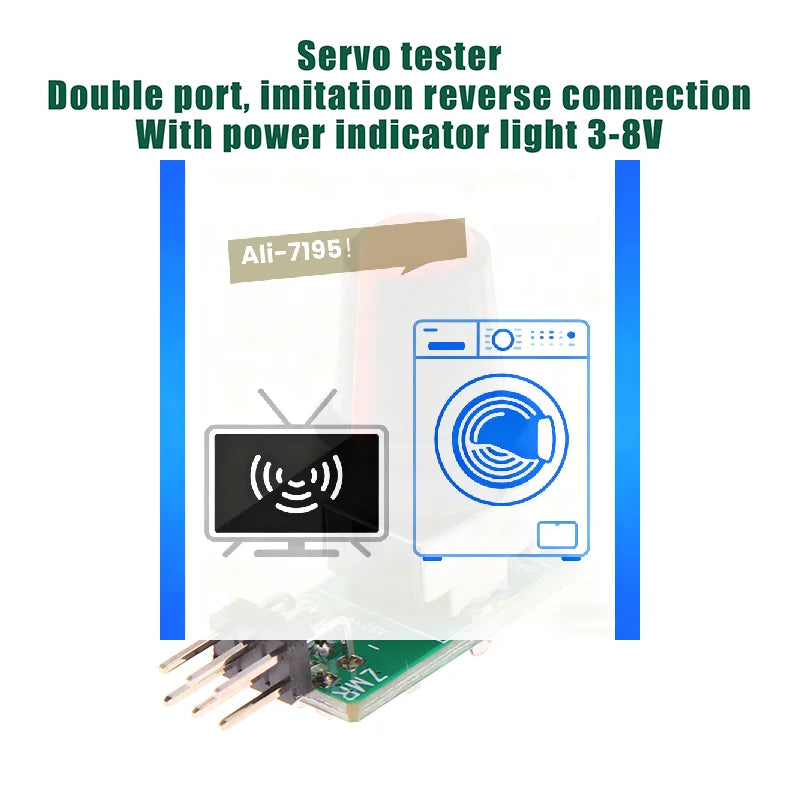 Mini ESC Servo Tester 3-8V PWM Signal RC Aircraft Models