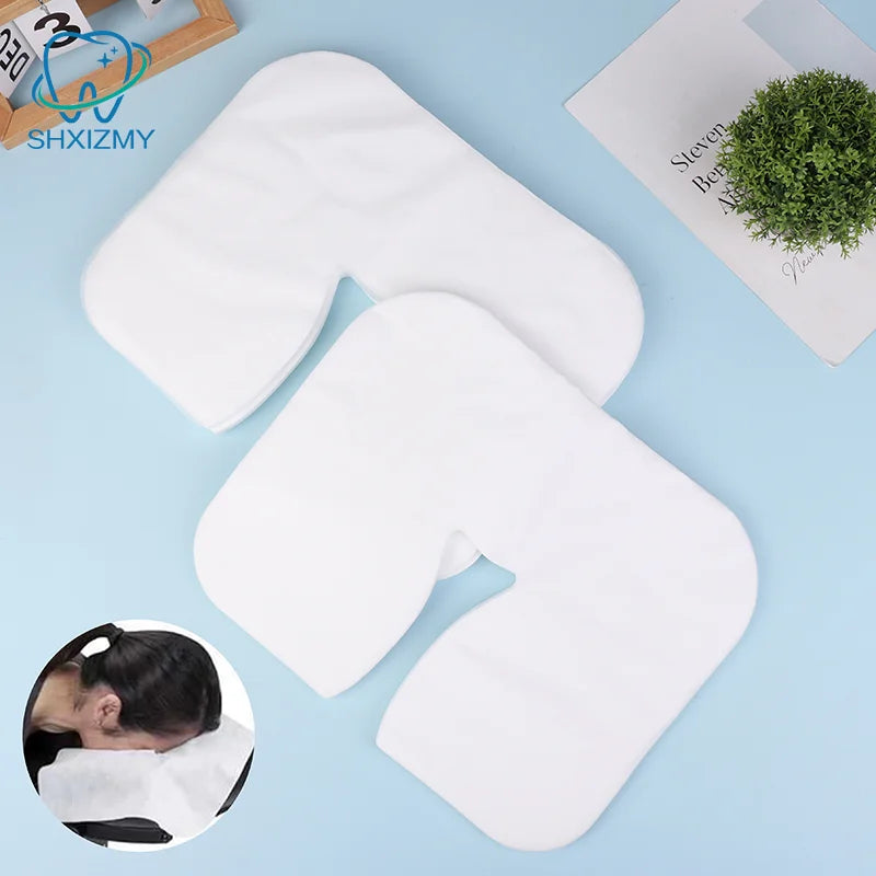 100/200Pcs Disposable Cotton Massage Headrest Face Pads