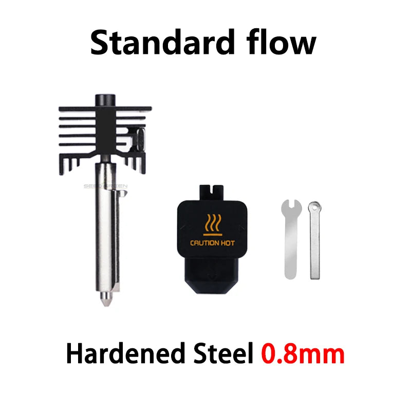 H2D Hotend Nozzle Kit for Bambu Lab – 0.2/0.4/0.6/0.8mm