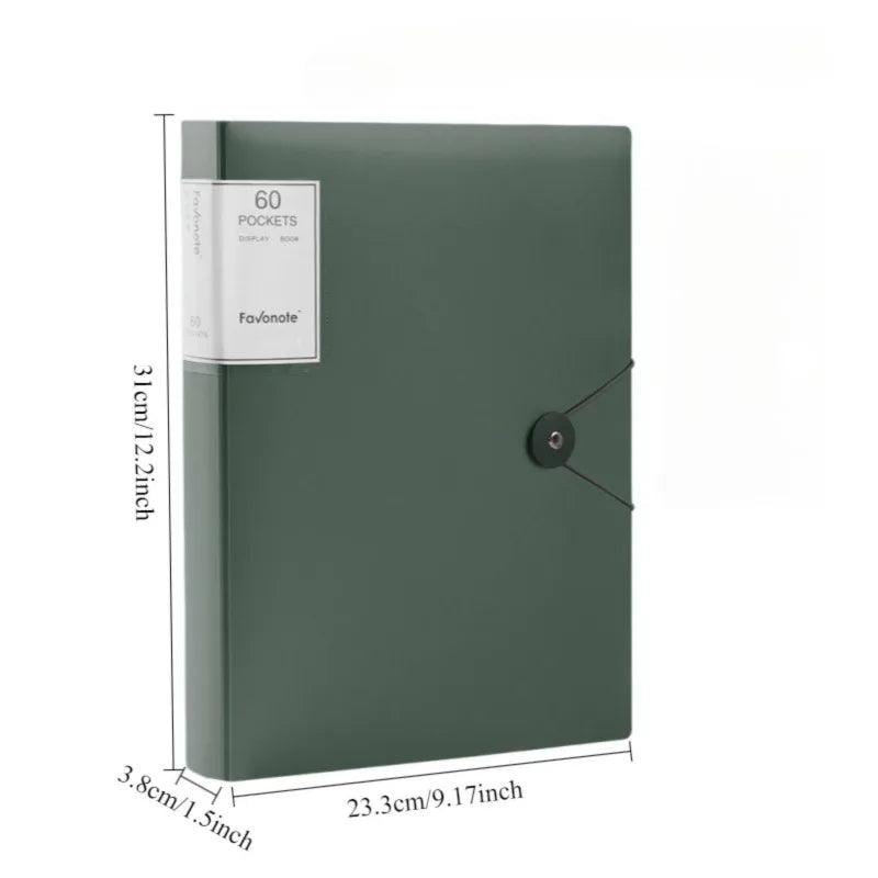 VIBE A4 Clear Plastic Document Folder – Durable File Storage