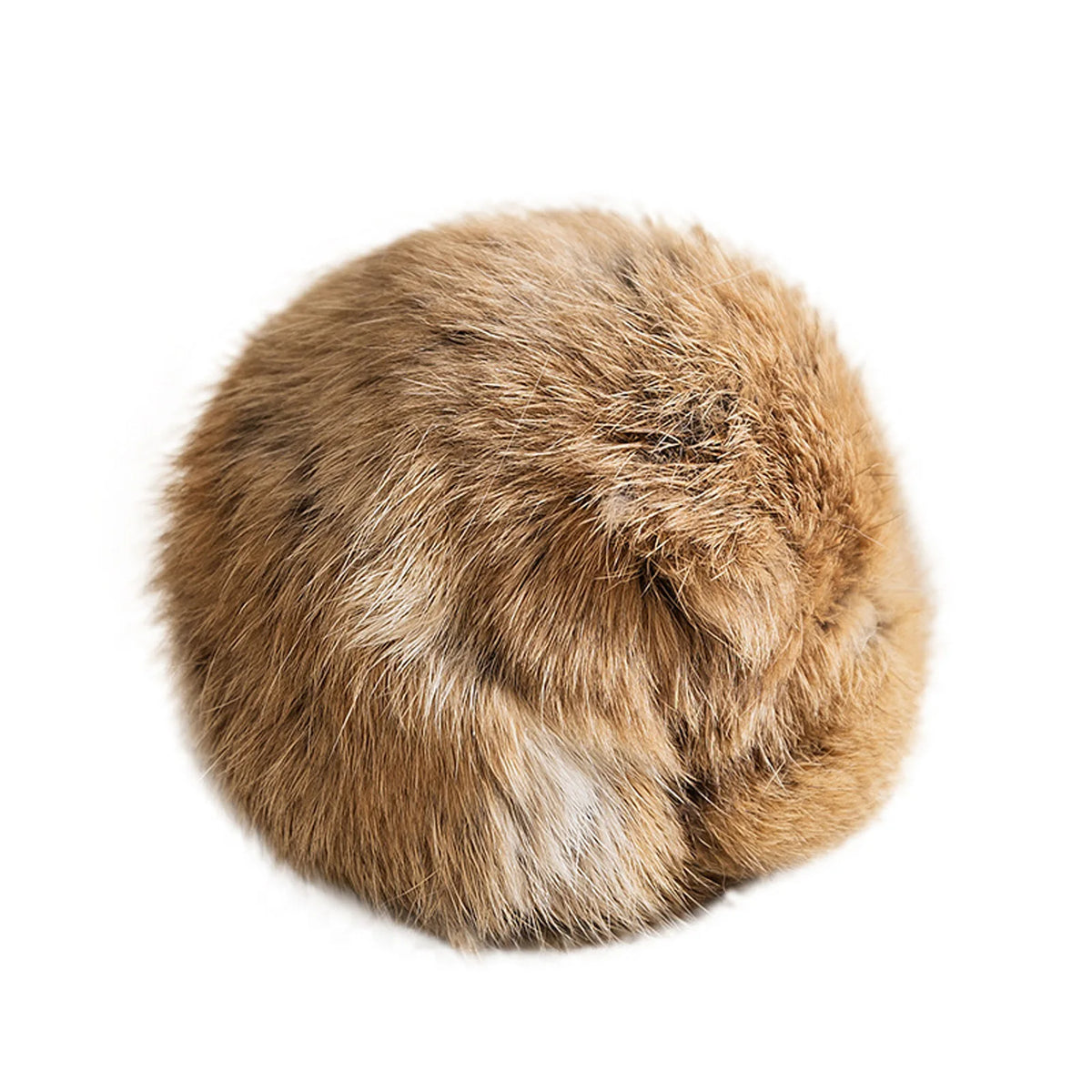Plush Bunny Fur Ball Cat Toy – Durable Indoor Cat Kick Toy