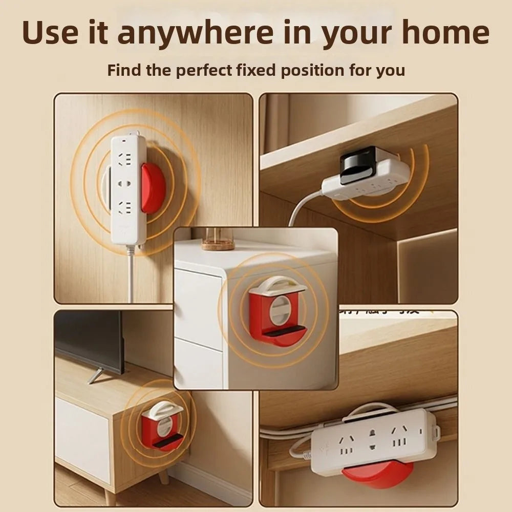 Wall Mount Power Strip Holder – No-Drill Suction Cup Organizer