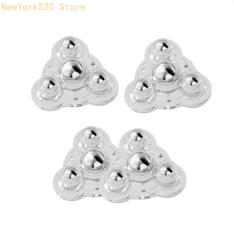 Set of 4 Adhesive Furniture Casters – No-Drill Steel Rollers