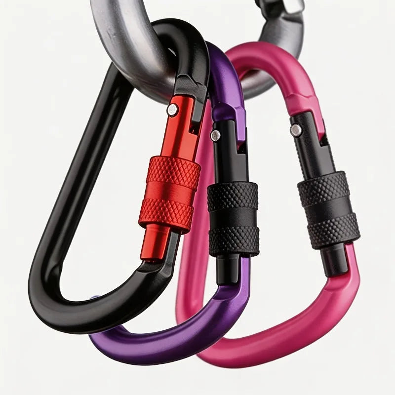2-Pack Aluminum Quick-Release Hooks Backpack Buckles & Key Rings