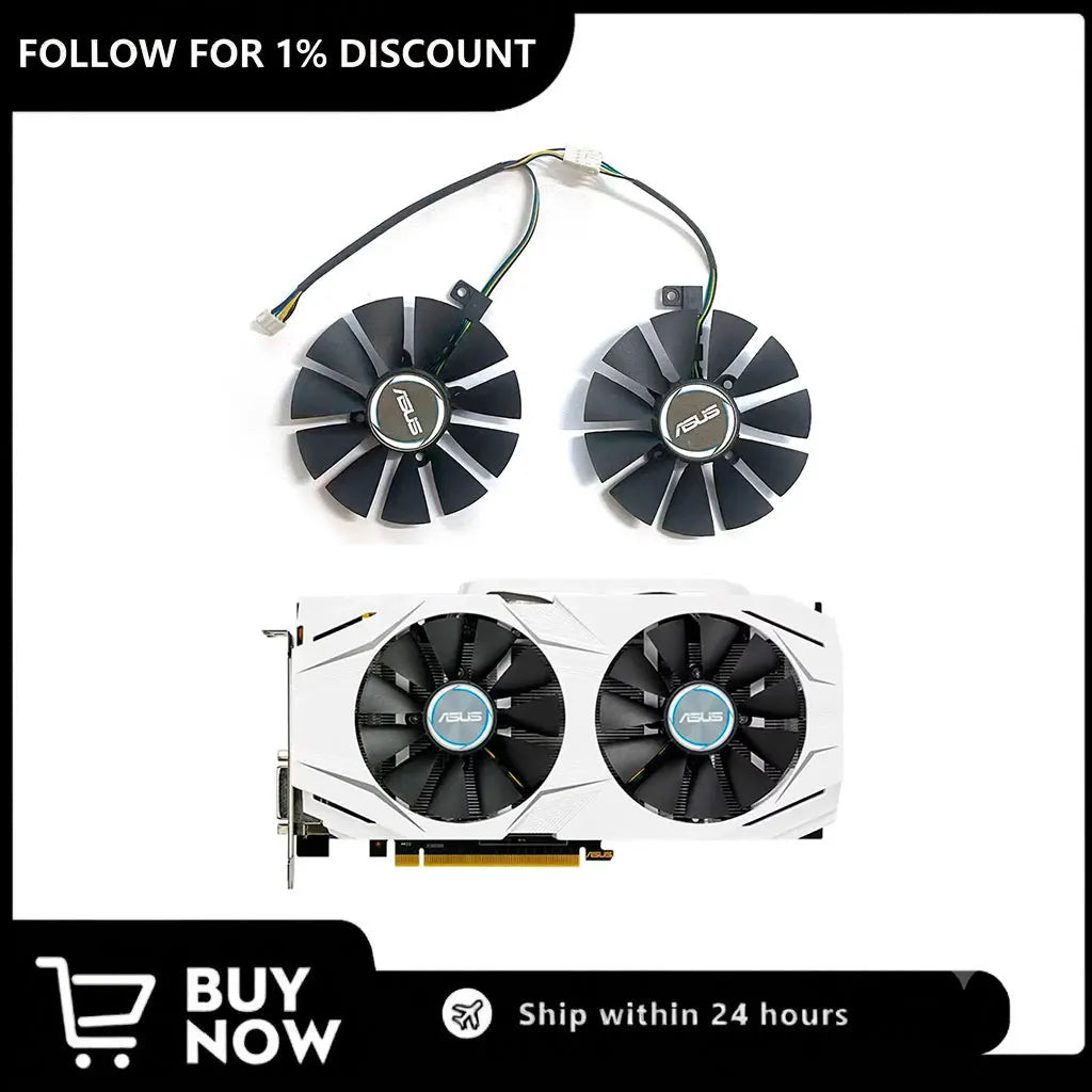 87MM GPU Cooling Fan for ASUS GTX 1070 1060 RX 480 470 570