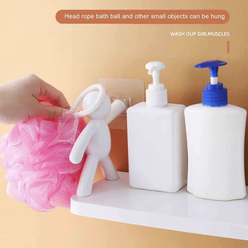 Wall Mounted Plastic Storage Shelf – Kitchen & Bathroom Rack