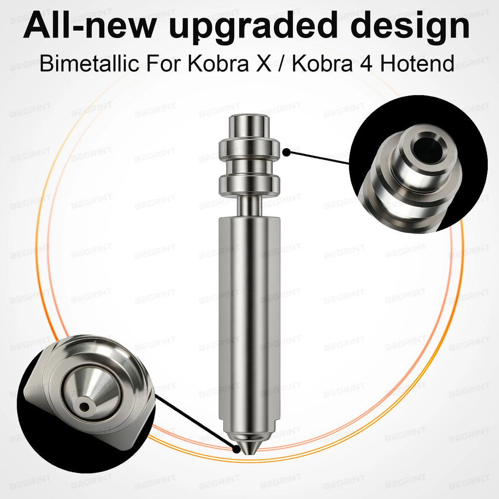 Bimetallic Hardened Steel Nozzle – Anycubic Kobra X & Kobra 4