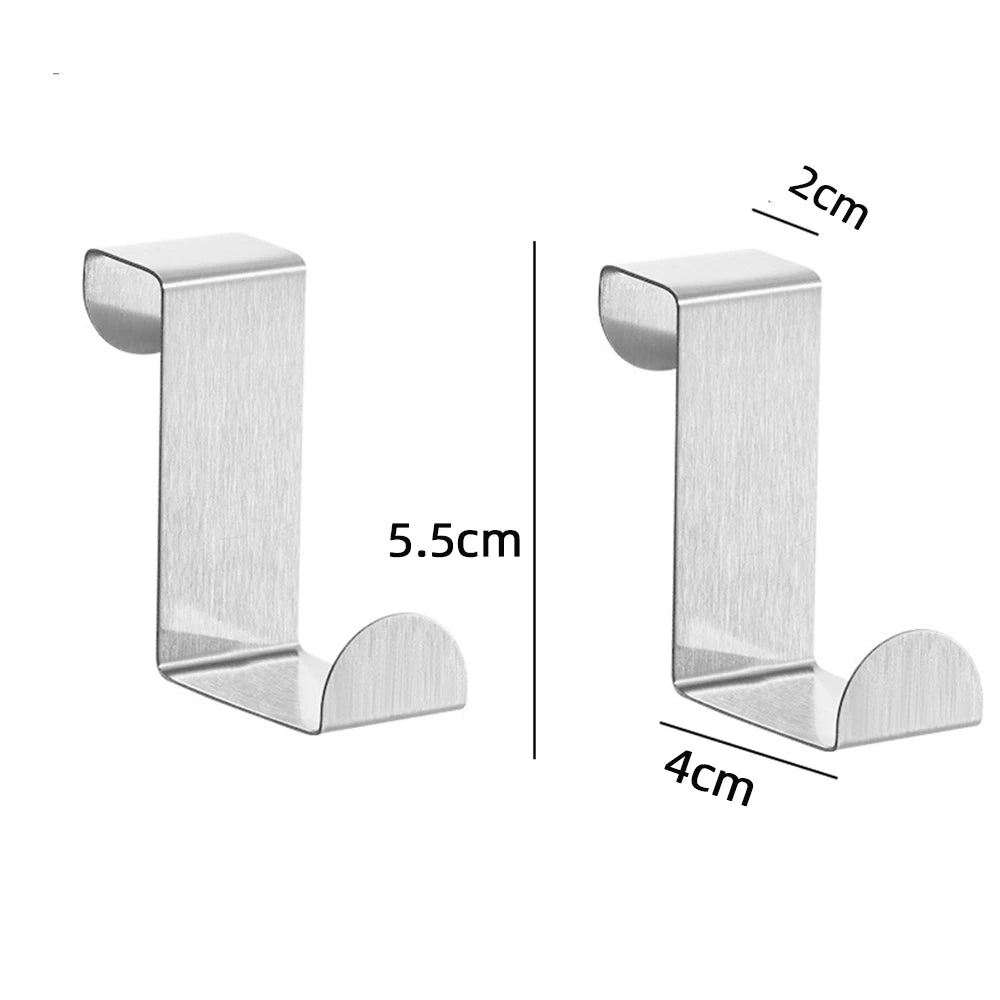 Z-Shaped Stainless Steel Hook – Cabinet Door & Wall Hanger
