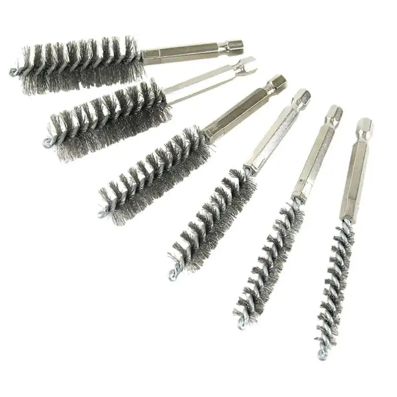 24-Pc Wire Bore Brush Set for Power Drill – 6 Sizes