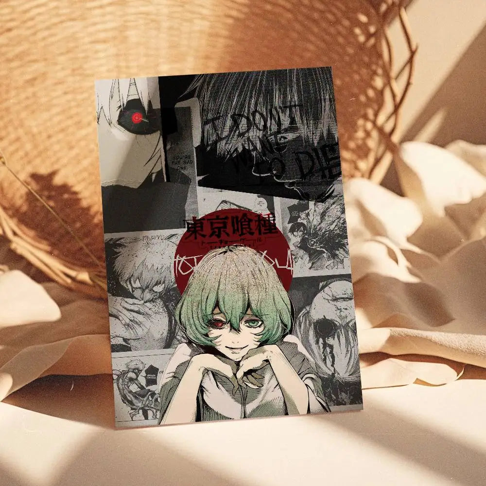 Tokyo Ghoul Anime Poster – Self-Adhesive Waterproof Wall Sticker