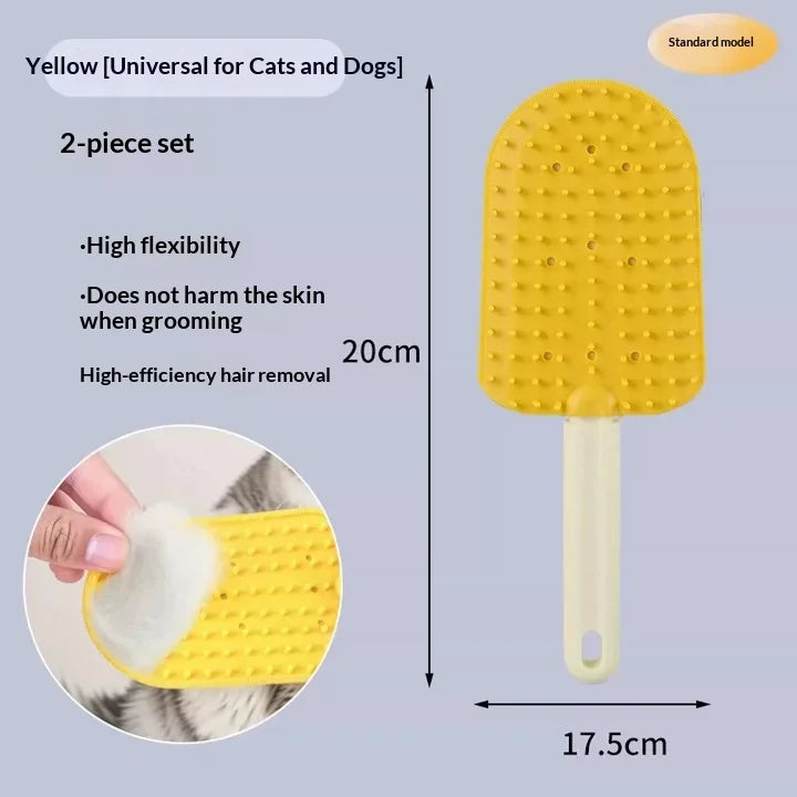 Double-Sided Pet Grooming Brush for Cats & Dogs | Hair Remover