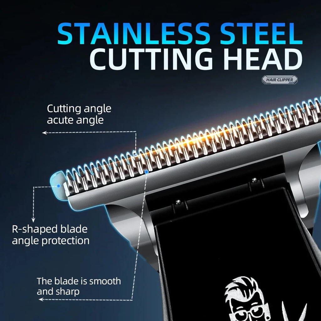 Kemei KM-1772 Cordless Hair Trimmer Clipper 7000RPM Zero Gap