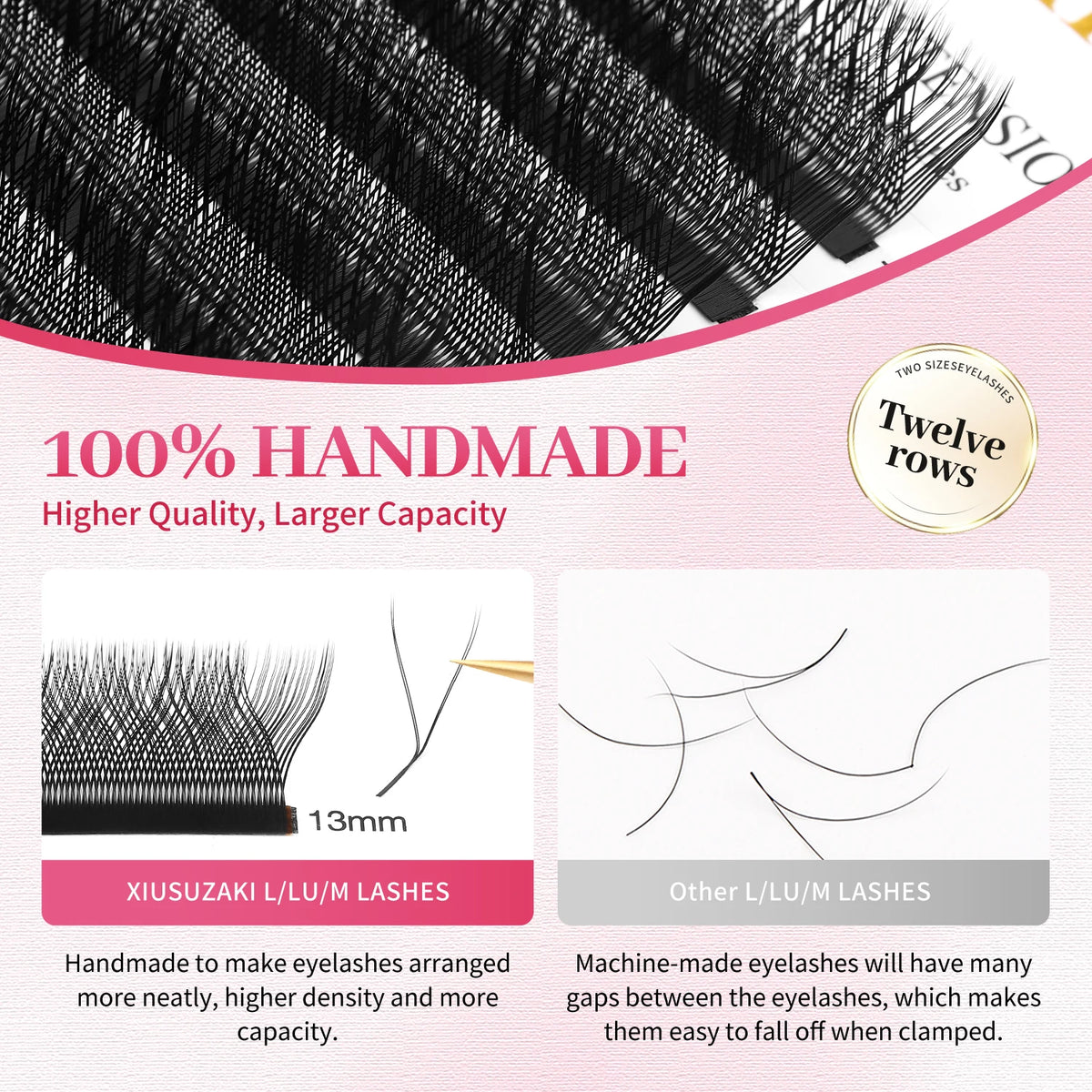 XIUSUZAKI 3D 4D 5D W Shape Premade Volume Lash Extensions
