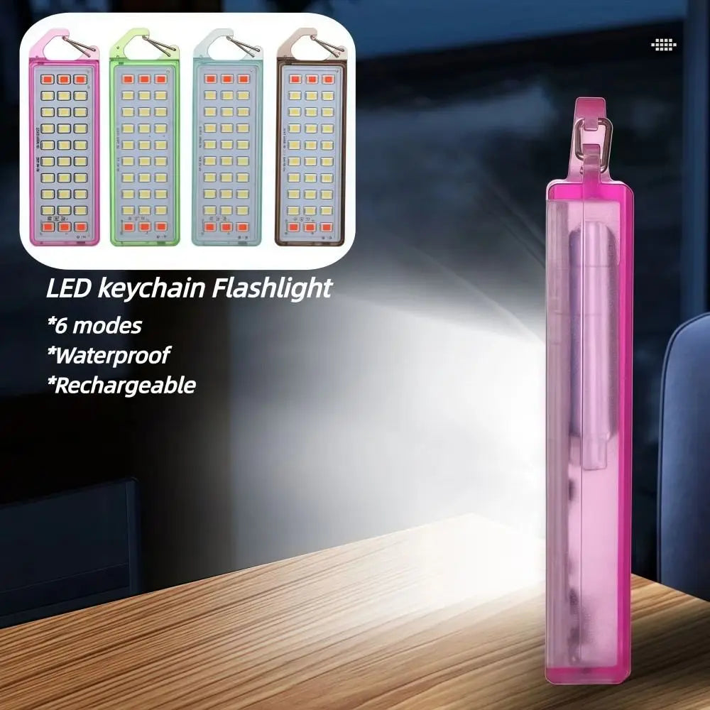Mini Keychain LED Flashlight – Rechargeable & Waterproof