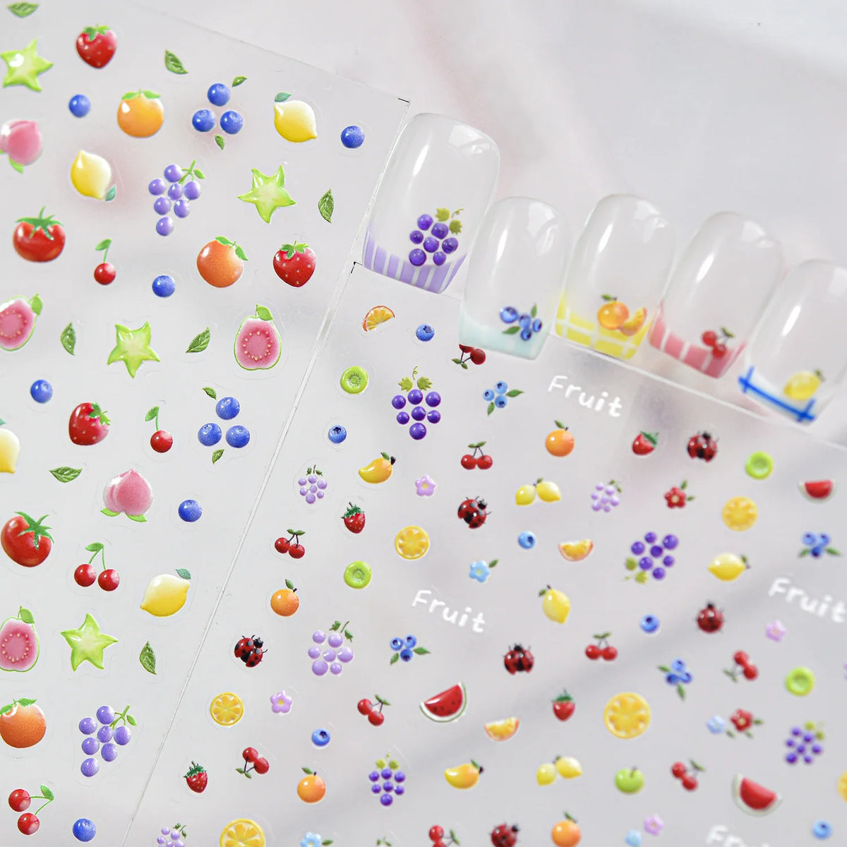 Fruit Nail Art Stickers – Jelly Self-Adhesive Nail Decals