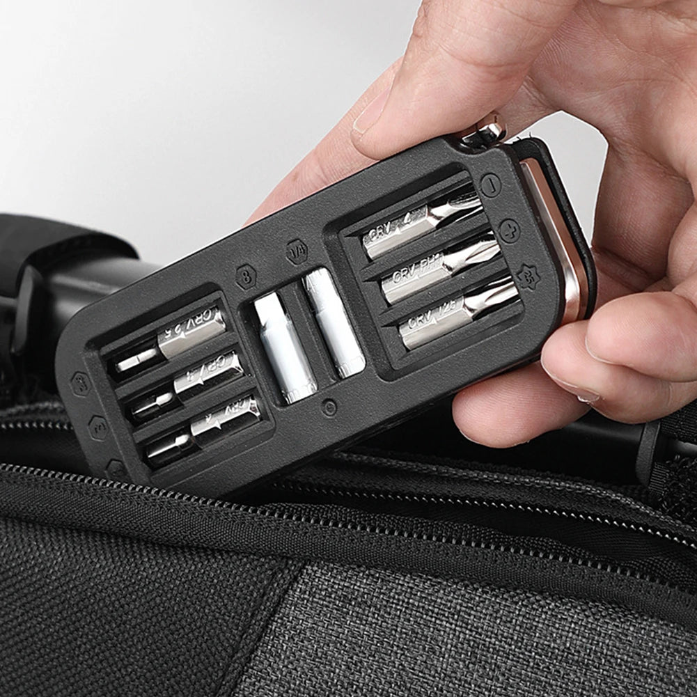 10-in-1 Bicycle Multi-Tool Hex Wrench & Bit Socket Kit