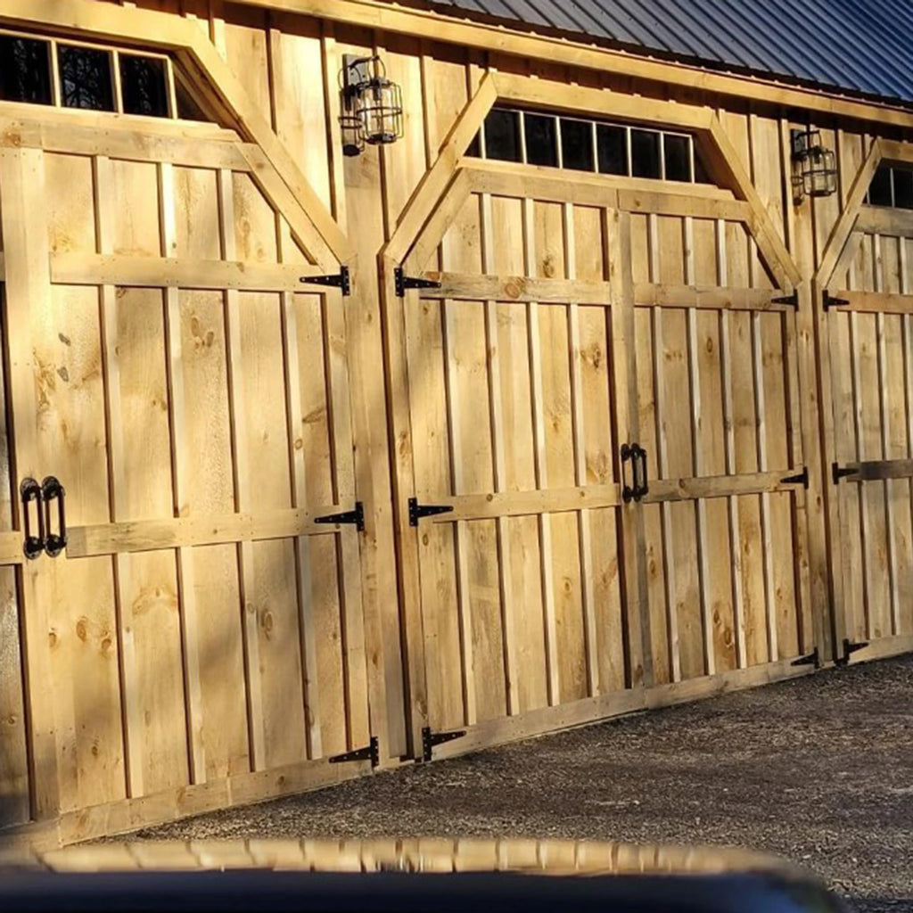 Heavy-Duty Iron T-Strap Barn Door Hinges – Easy Install