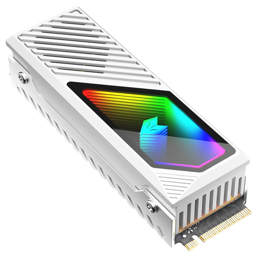 ALLOYSEED M.2 2280 SSD Heatsink with ARGB Fan | Aluminum Cooler