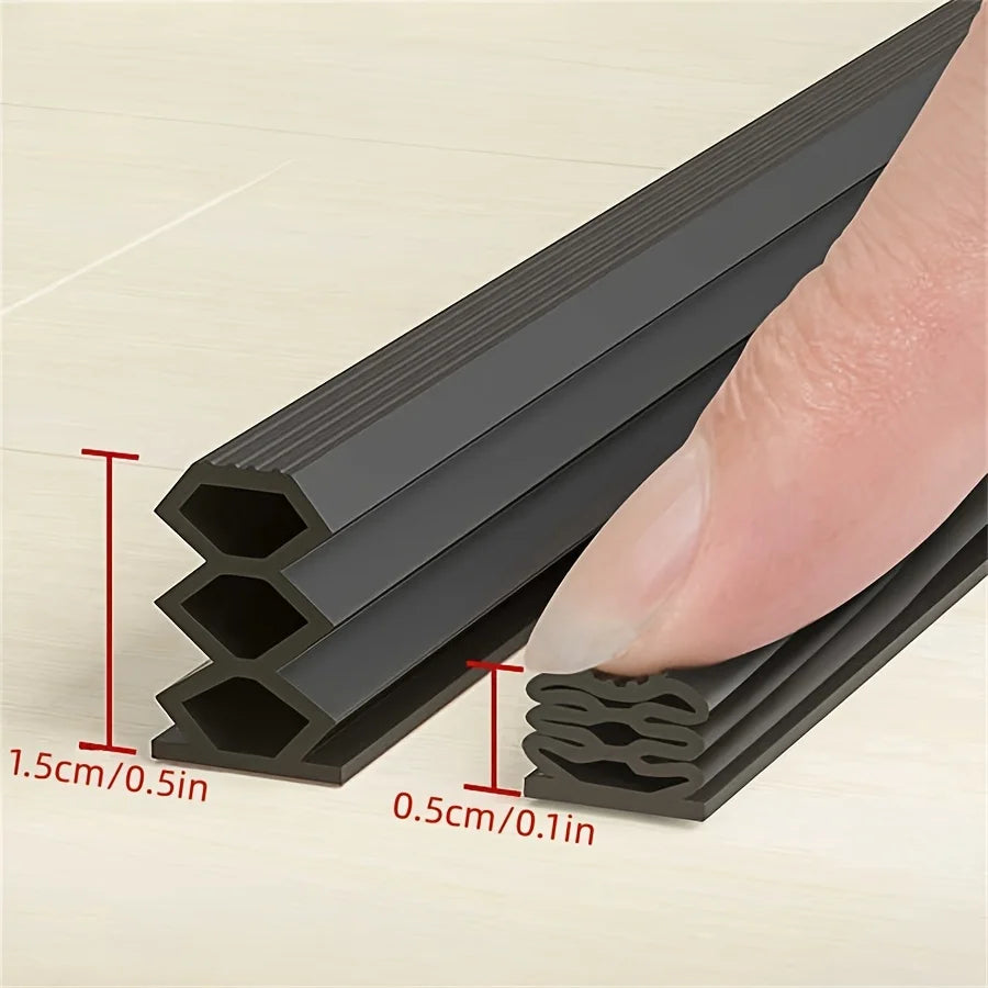 Door Draft Stopper Self-Adhesive PVC Soundproof Weatherstrip
