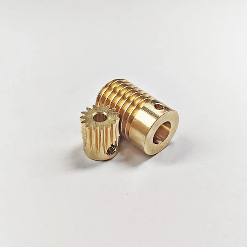 0.5M Brass Worm Gear Reducer – 15–60 Teeth, 2–6mm Bore