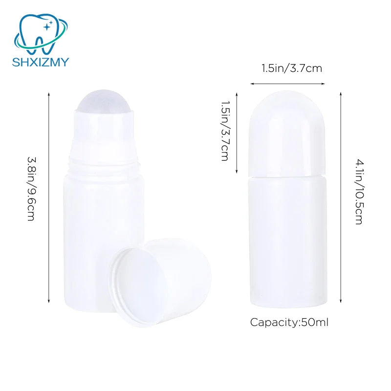 Refillable Roll-On Bottles 30–100ml | Leak-Proof HDPE