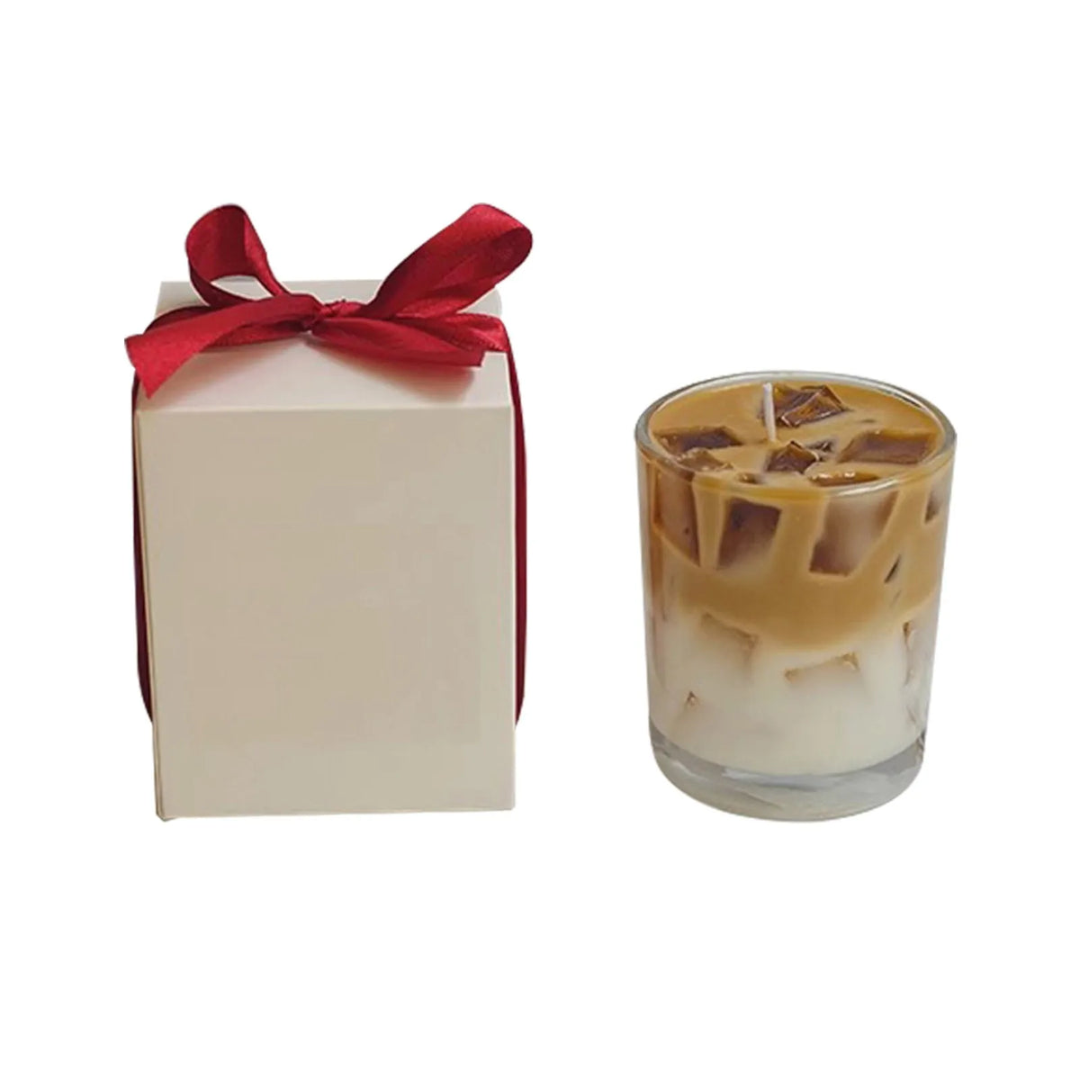 Iced Coffee Scented Novelty Candle | Soy Wax Glass Cup Gift