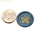 Brass Flower Wax Seal Stamp – 28 Designs for Scrapbooking