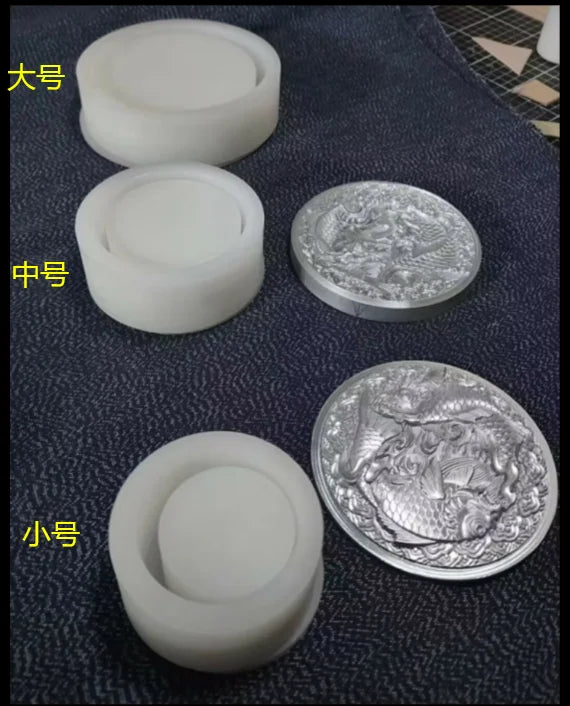 Tai Chi Yin Yang Leather Embossing Mold – Aluminum Alloy