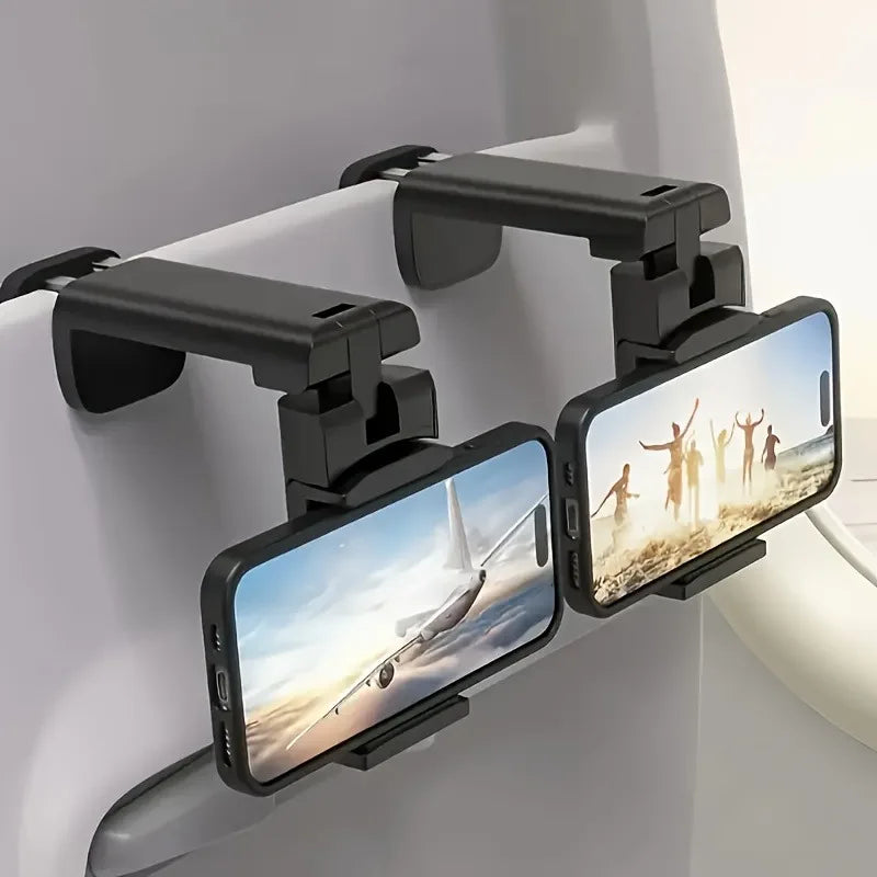 2-Pack Airplane Phone Holder 360° Swivel Tray Table Stand