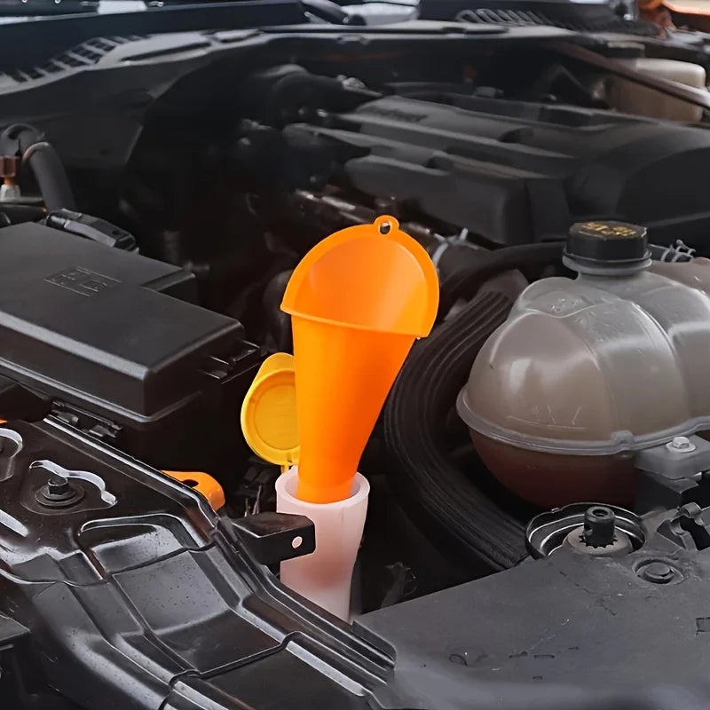 Long Handle Splashproof Fuel Funnel – Car & Motorcycle