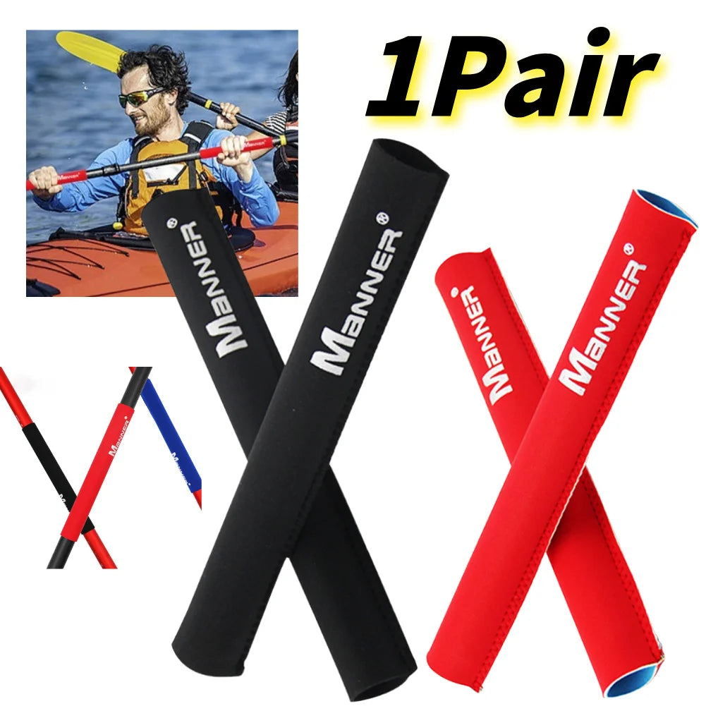 Non-Slip Kayak Paddle Grip Handle Covers – 1 Pair | VIBE