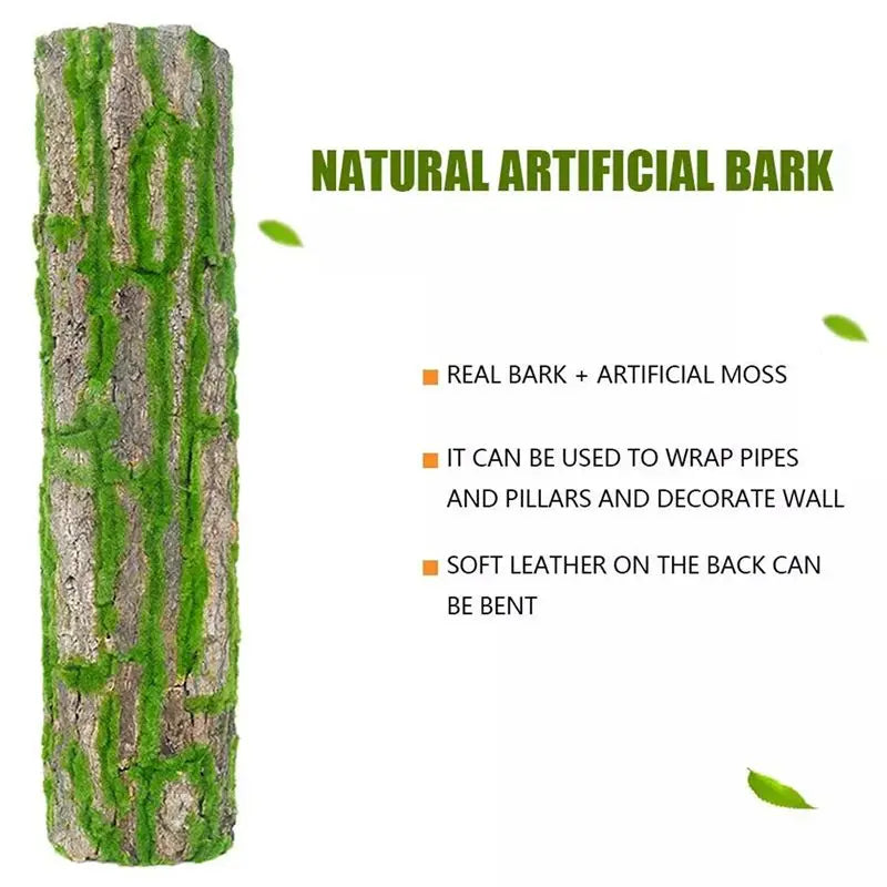 Artificial Pine Bark & Moss Wall Panels – DIY Home Decor 2pk