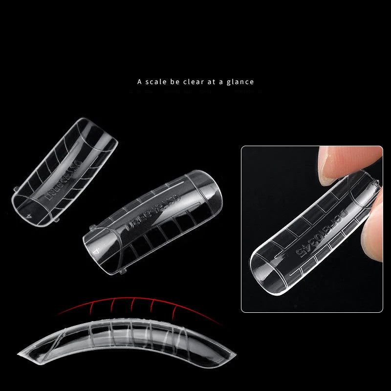 120-Piece Gel Nail Extension Molds – Full Cover Manicure Kit