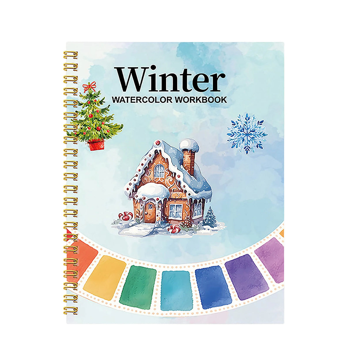Watercolor Coloring Book for Beginners & Adults Practice Pad