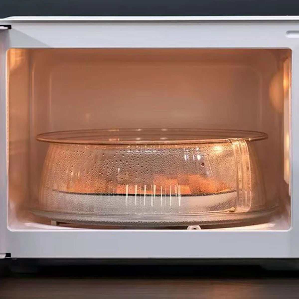 Clear Microwave Splatter Cover with Handle – Transparent Lid
