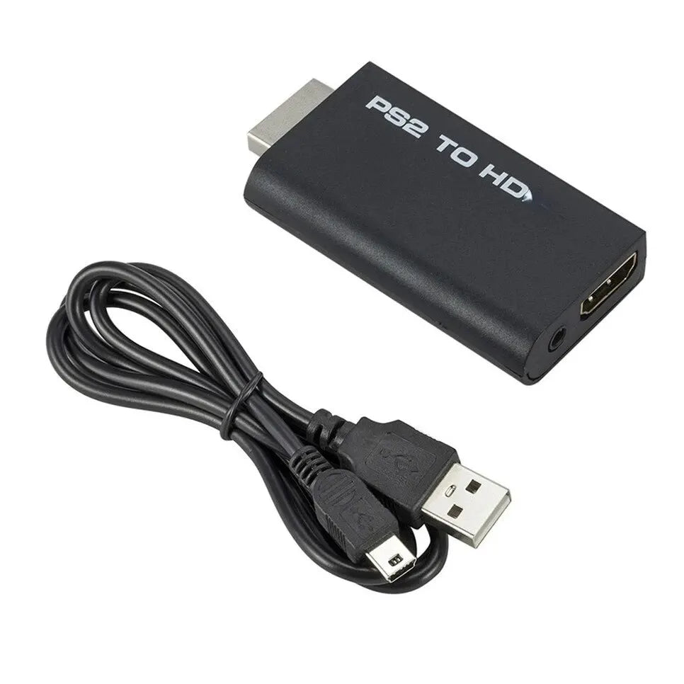 PS2 to HDMI Converter Adapter – 480i/480p/576i Audio & Video