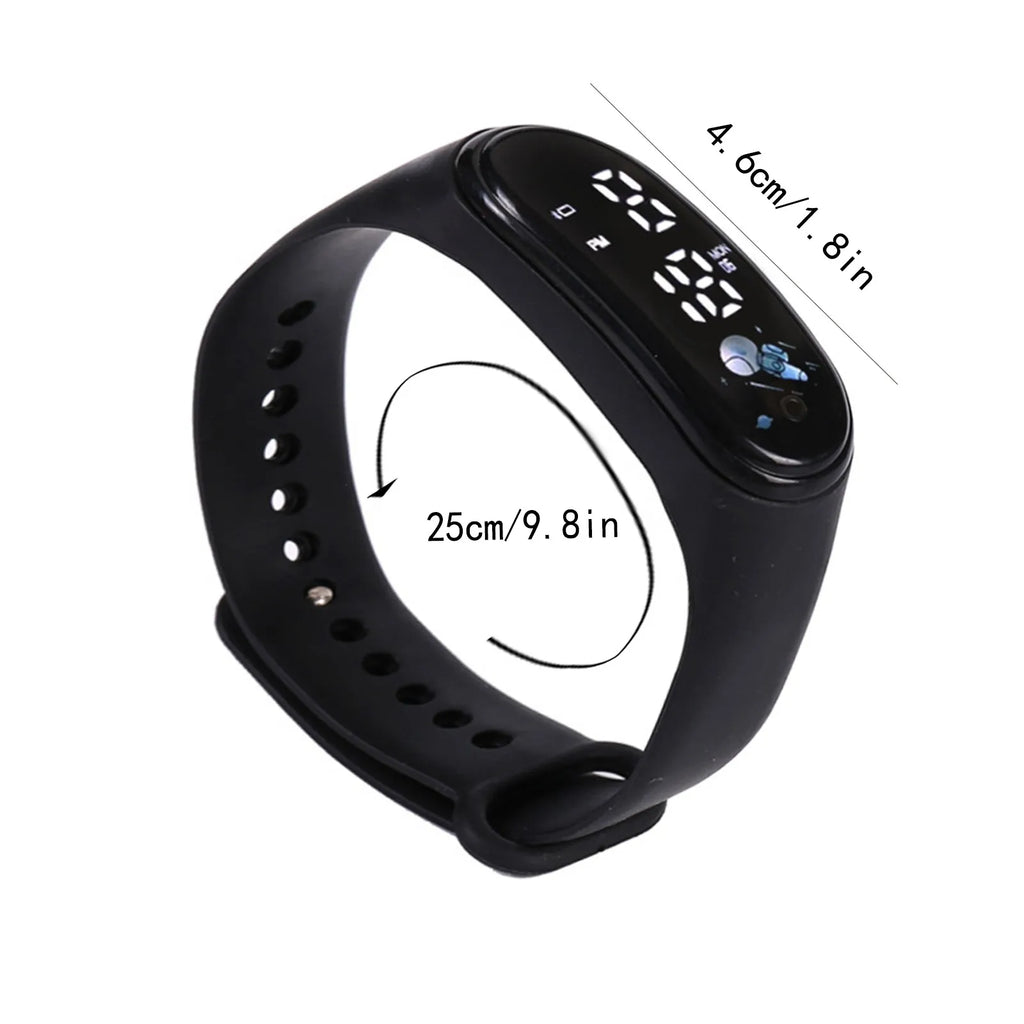 Kids LED Digital Watch Waterproof Colorful Silicone Wristband