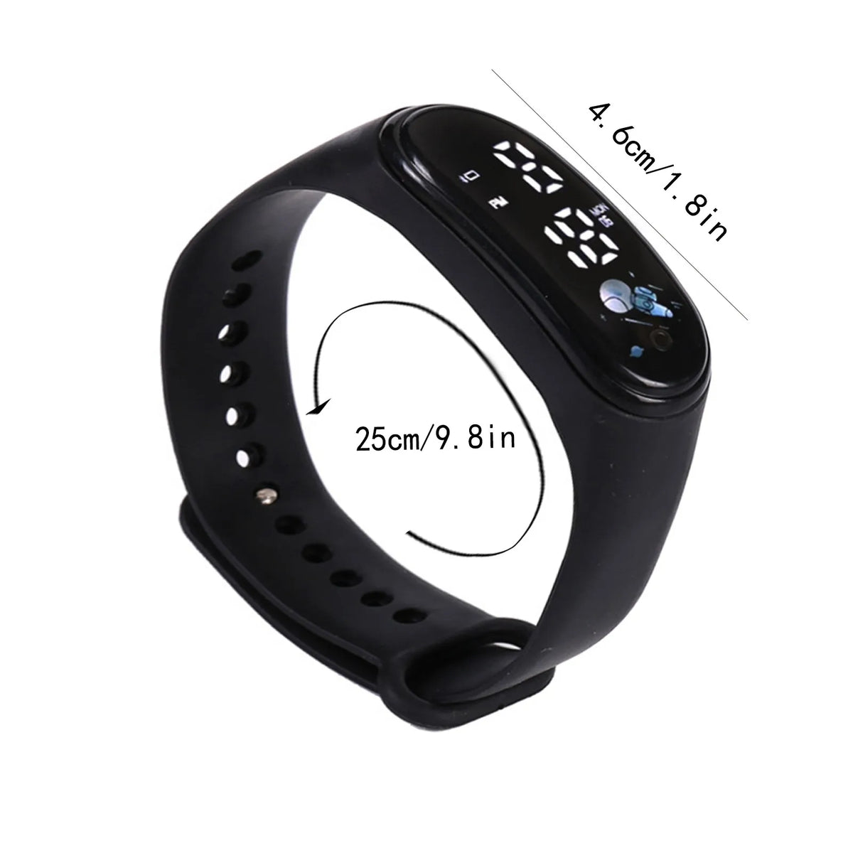 Kids LED Digital Watch Waterproof Colorful Silicone Wristband