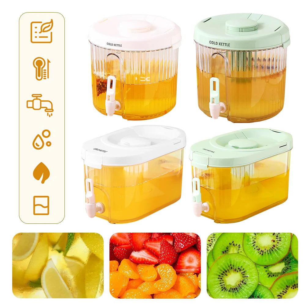 4L Leakproof Beverage Dispenser with Spigot & Lid – Clear