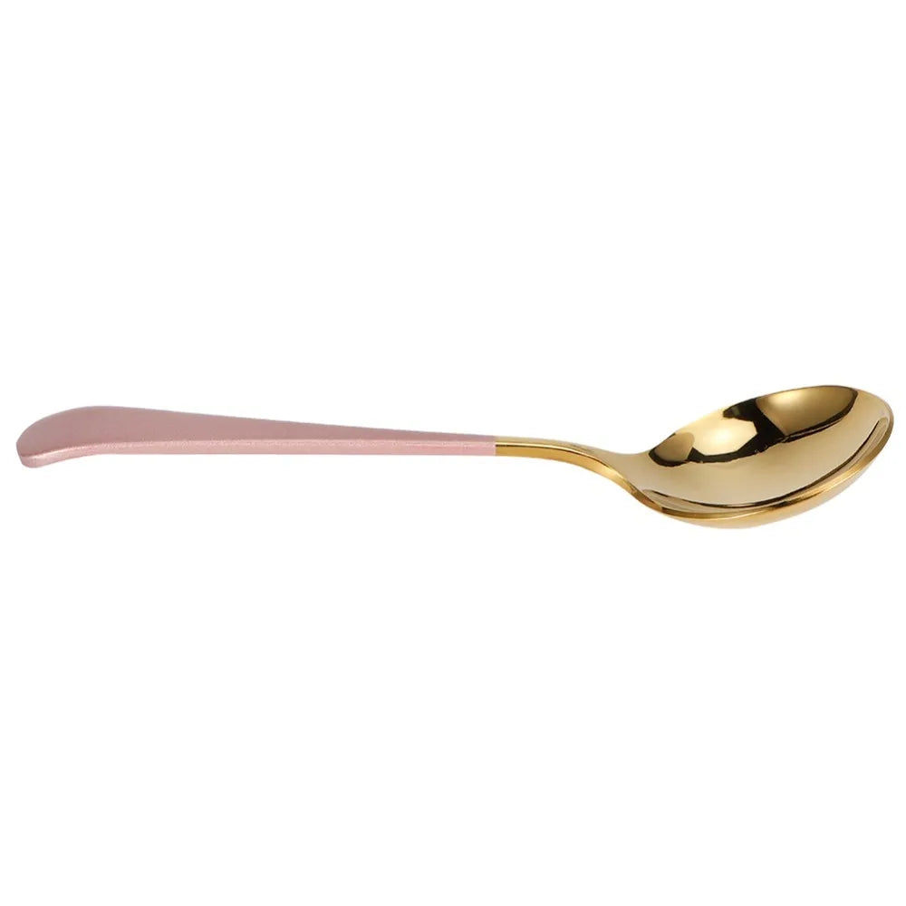 5-Pack 304 Stainless Steel Soup Spoons – Mirror Polish Finish