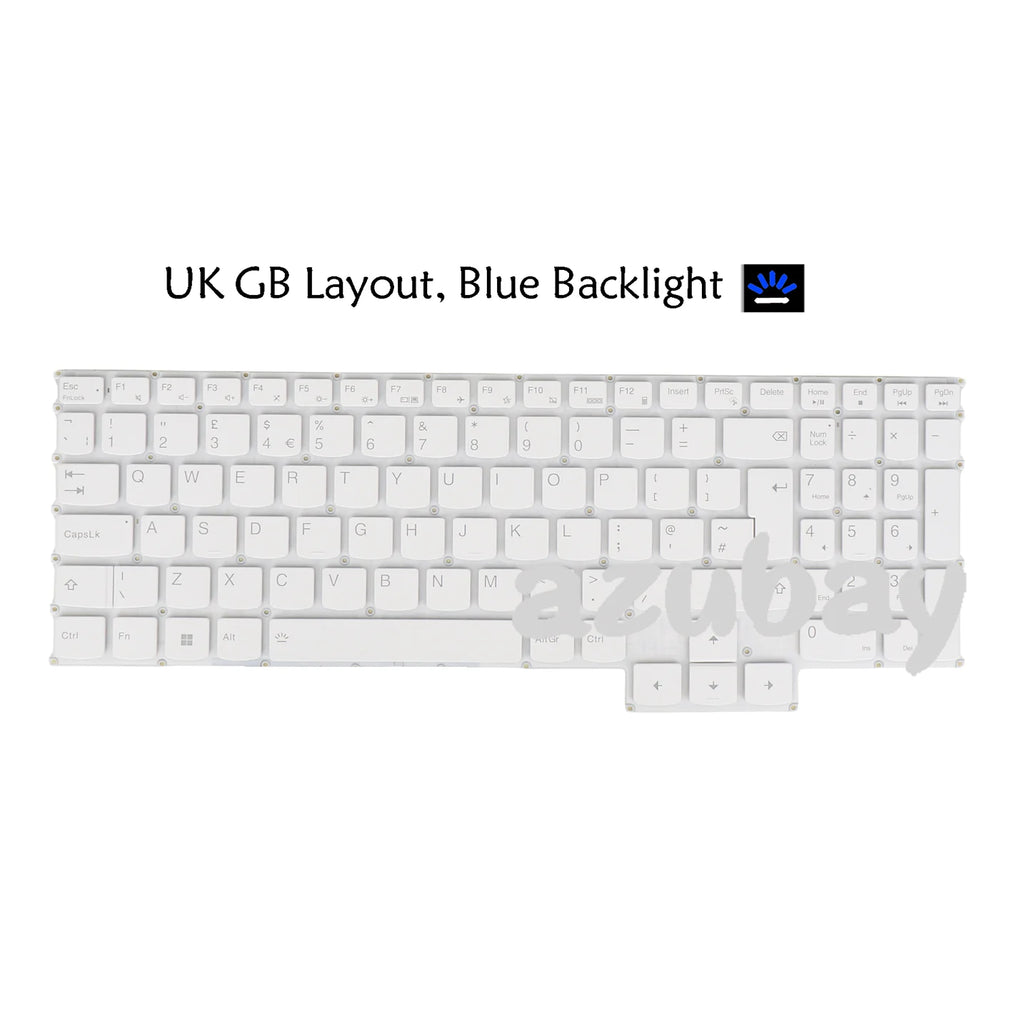 AZUBAY Backlit Keyboard Lenovo IdeaPad Gaming 3 UK US Slovenian