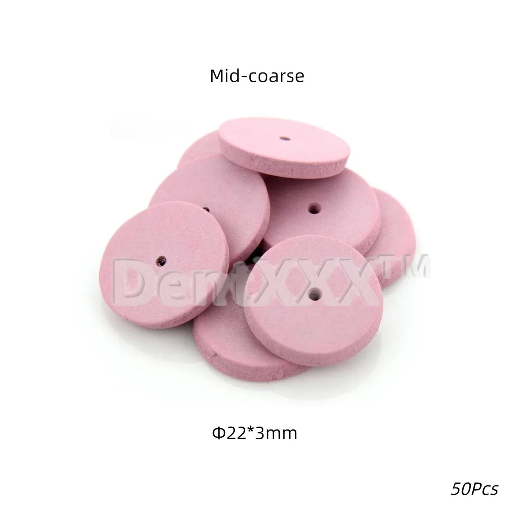 50/100Pcs Silicone Rubber Polishing Wheels 22mm Coarse Medium Fine