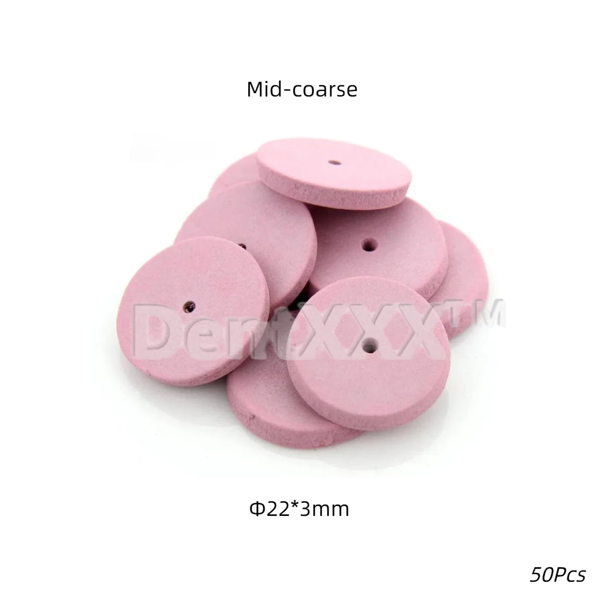 50/100Pcs Silicone Rubber Polishing Wheels 22mm Coarse Medium Fine