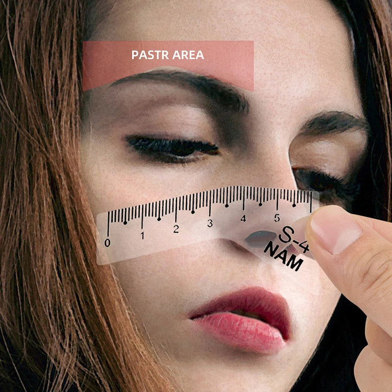 5-Pair Microblading Eyebrow Stencil Stickers – Brow Guide Kit