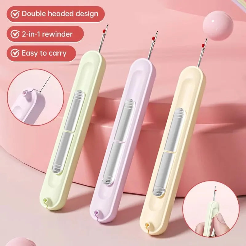 2-in-1 Needle Threader & Seam Ripper – Easy Sewing Tool